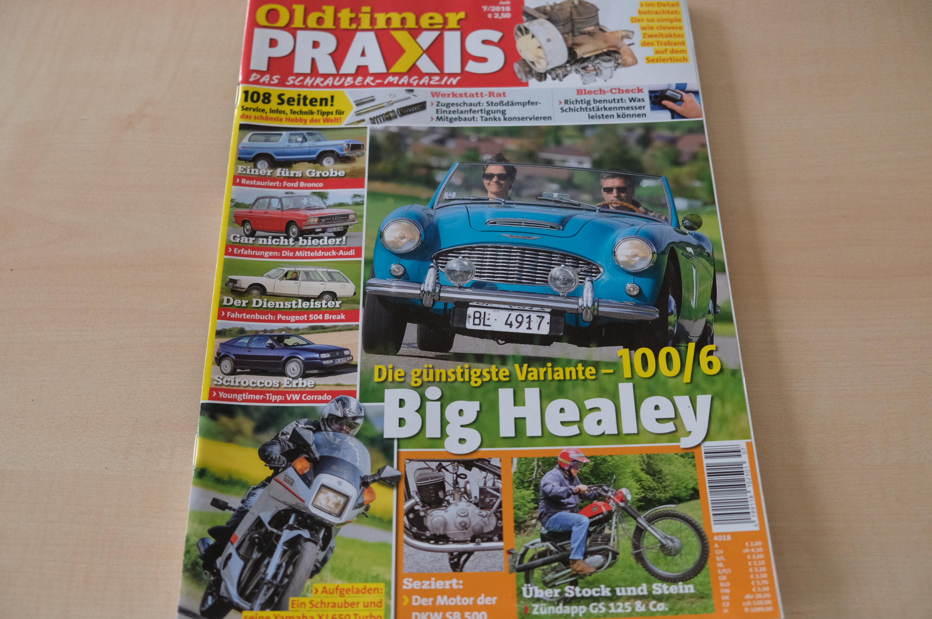 Deckblatt Oldtimer Praxis (07/2016)